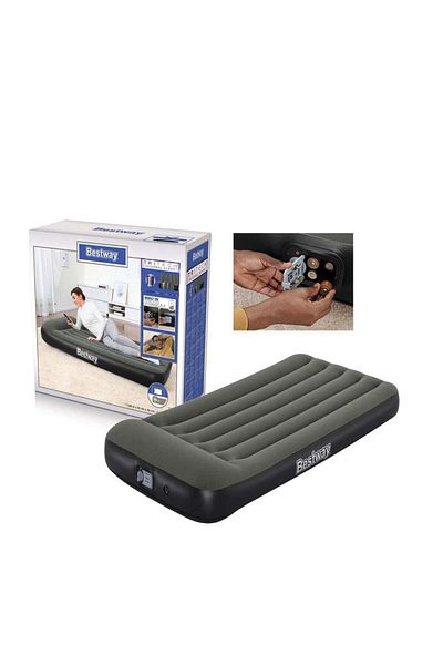 BESTWAY Inflatable Air Mattress with Internal Pump and Rechargeable Battery