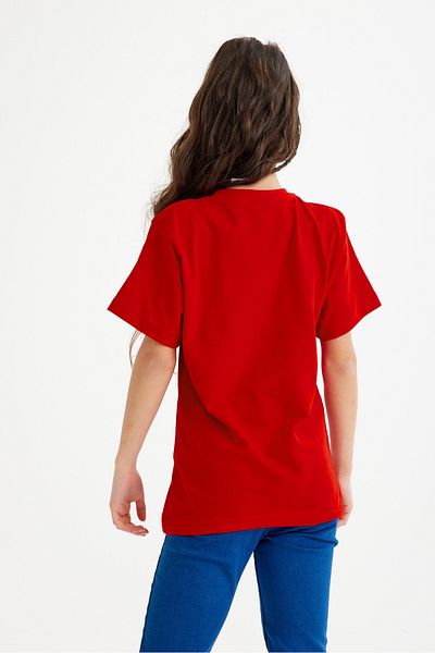 C&C OKULCUNUZ Mymelody Crew Neck Summer Children's T-Shirt Red