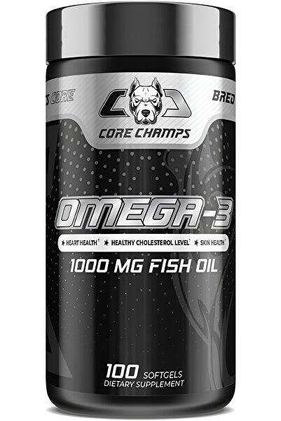 Core Champs Omega-3, 1000mg Fish Oil, 100 Softgels, 100 Servings