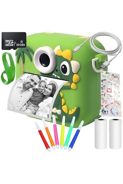 SMARTIC Camera, Instant Print, Full HD 1080p, 2.4”, 800mah, Games, Mp3, Memory Card Gift