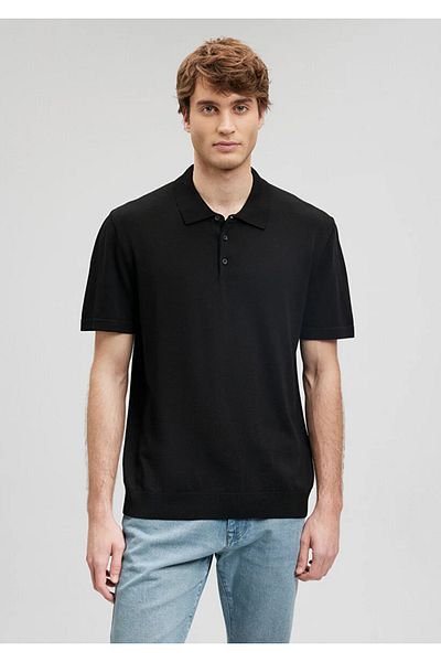 Mavi Men's Black M0710249-900 Polo Neck T-Shirt