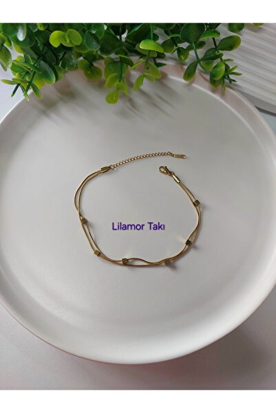 Lilamor Steel Dorika Anklet