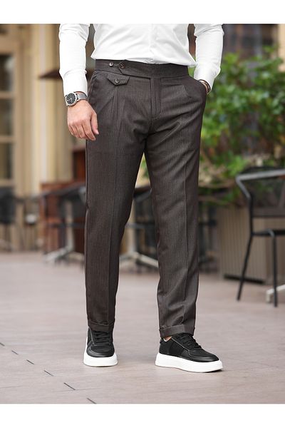 BASEL.CO Premium Pleated Old Money Fabric Trousers