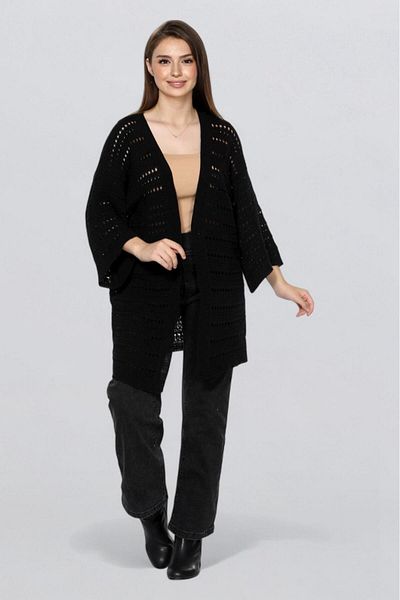 Fox Life Kids Women's Openwork Hollowed Cardigan Knitwear Cardigan Flt1018