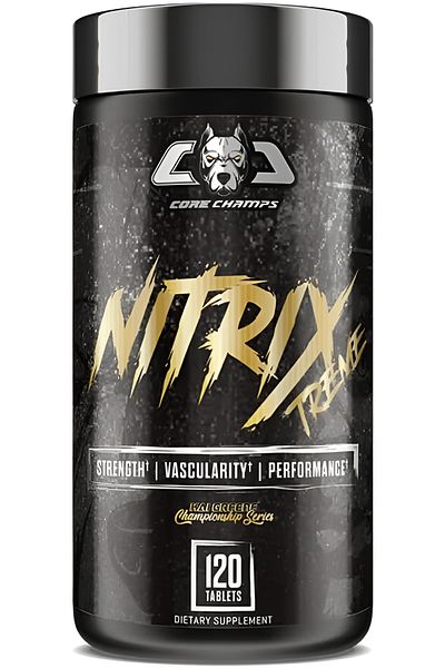 Core Champs Nitrix Xtreme, Energy & Muscle Pump, 120 Tabs, 30 Servings