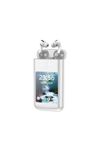 celhome Căști wireless CELhome cu ecran LCD tactil de 2,8” și baterie externă portabilă integrată 8