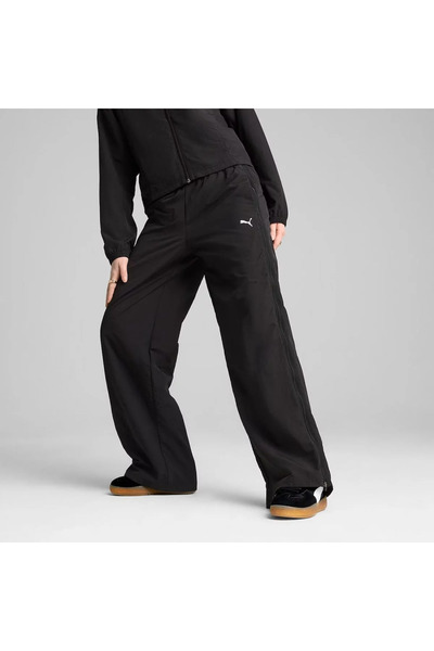 Puma Γυναικείο παντελόνι φόρμας με φερμουάρ και χαλαρή υφή, τολμήστε να το φο...