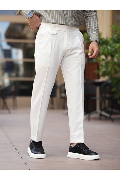 BASEL.CO New Premium Pleated Old Money Fabric Pants