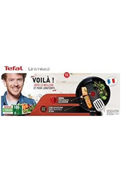 TEFAL Frying Pan | UNLIMITED frypan 26 cm | Scratch resistance | 100% safe non stick coating | Therm