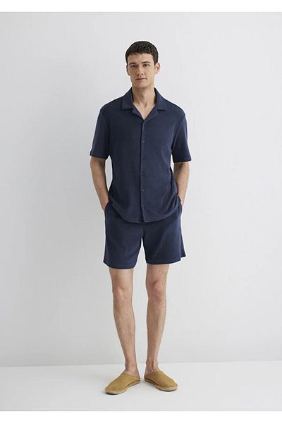 Mavi Men's Dark Gray M0211565-82183 Short Sleeve Shirt