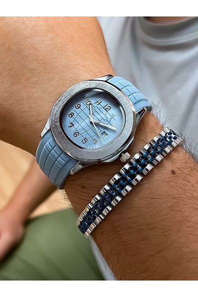Choppers New Season Silicone Cord Blue Color Men's Watch Watch Gift Father's Day Gift
