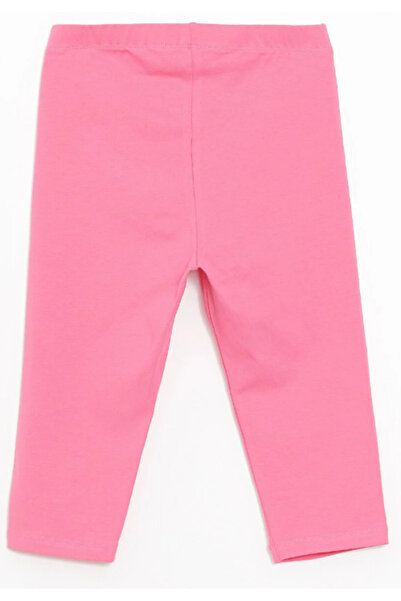 Chandraswear Girl's Printed Knee Length Leggings Pink- Dillan