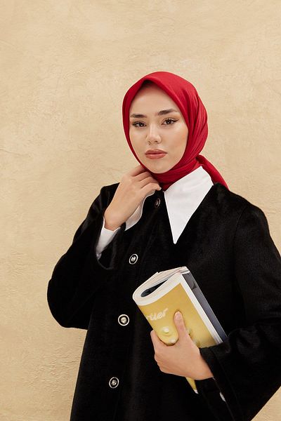 Silk Home Plain Shiny Scarf 75006-34