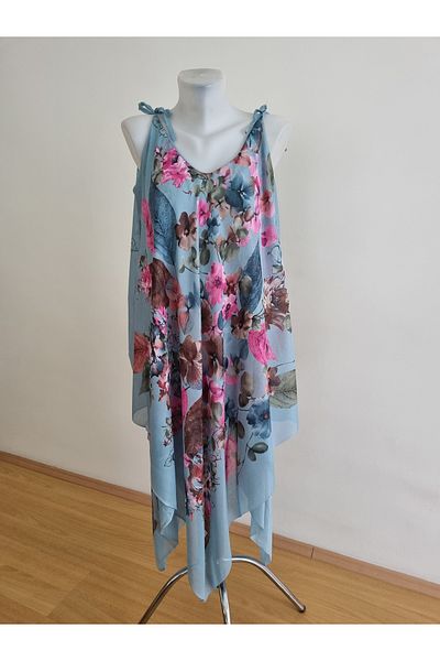 Milenam Asymmetric Cut Strap Pareo Dress