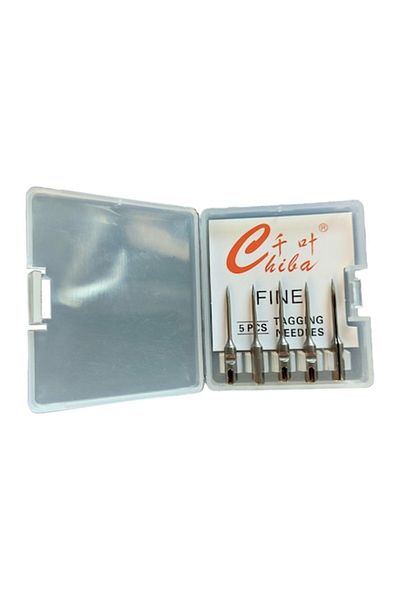 CHIBA Set 5 Ace pentru pistol profesional de agatat etichete, cu fir fin, inox, 33 mm, marca Chiba