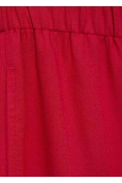 Mango Teen Linen trousers with elastic waistband