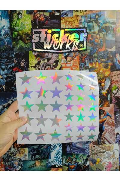 Sticker Works 36 قطعة ملصق نمط النجمة
