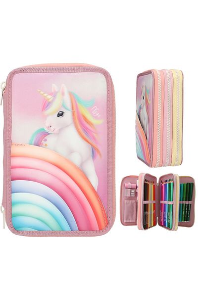 Top Model Ylvi Triple Pencil Case Colorful Cloud