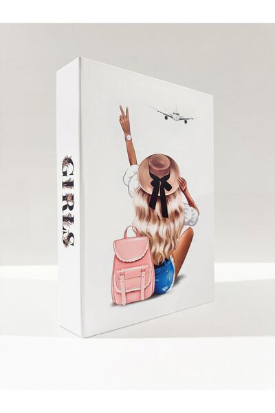 asel sanat Dekoratif Kutu - Aksesuar Takı Makyaj Kutusu - Defter Kitap Görünü...