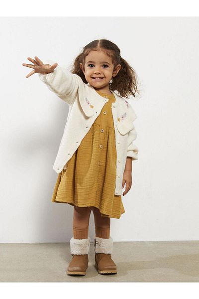 LC Waikiki Baby Girl Knitwear Cardigan with Embroidery Detail (W2)