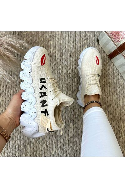 Casual Adidasi dama, casual, din panza, H28, cu imprimeu