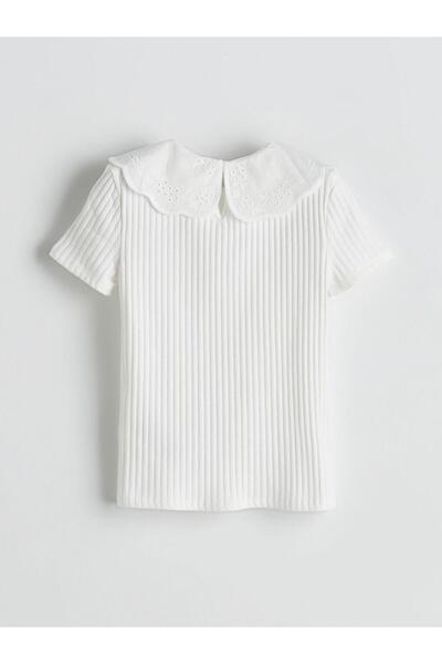 LC Waikiki Βρεφικό μπλουζάκι για κορίτσια με γιακά (S5)