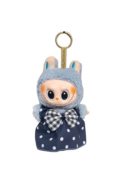 Intisimo Plush Toy, Keychain Type, Labubu, Polka Dot Dress, 18cm