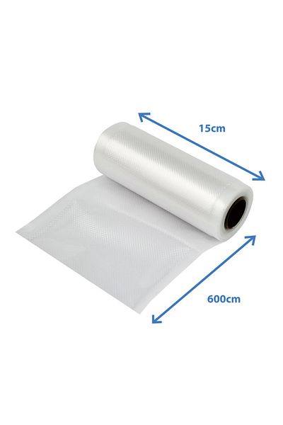 ESPERANZA Roll of embossed vacuum bags, 15 x 600 cm, BPA-free, resistant, thickness 100 μm / 330 μm