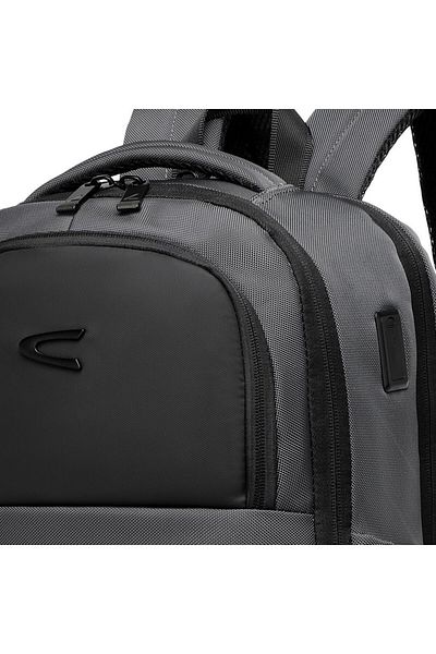 SMART BAGS C-Active Oxford Fabric Business Backpack with Laptop Compartment and USB Port