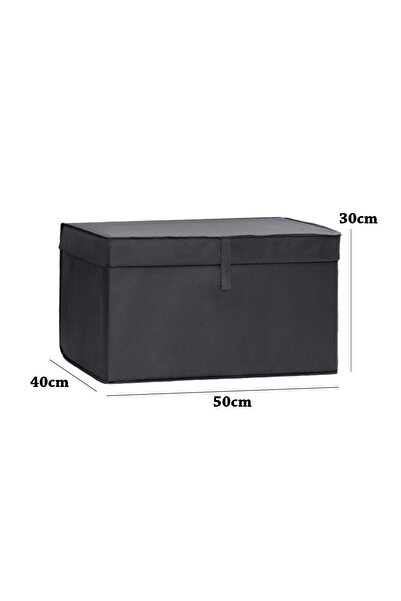 FORSACE Çok Amaçlı Çamaşır Saklama Düzenleme Vb Hurç Kutu Maxi 50x40x30 cm Antrasit