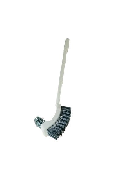 OEM Set perie de toaletă și suport din plastic, lungime perie 480 mm, dimensiuni suport 130x120x100 mm, alb