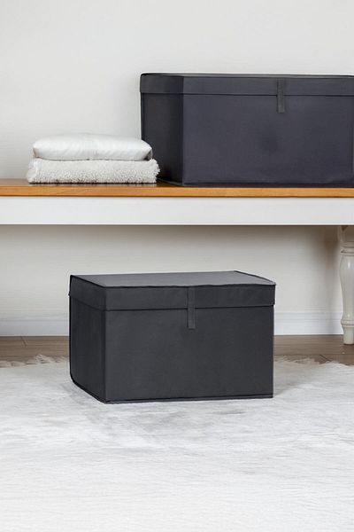 FORSACE Multi-Purpose Laundry Storage Organizing Etc. Bin Box Mini 40X30X26 cm Anthracite