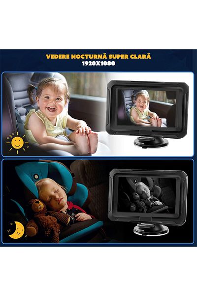 CYBERDUST CYBERDUST Baby Monitor Camera, Children, Surveillance Monitor, Full HD 1080P