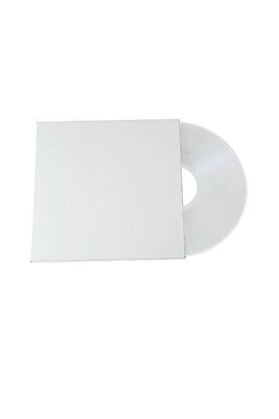 Omega Set of 100 CD/DVD/Blu-Ray protective envelopes, cardboard, customizable, without flap, Omega, white