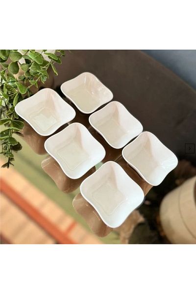 hinezahome Square Presentation Mini Bowl Set of 6