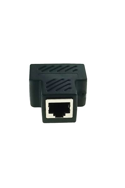 Lanberg Splitter adapter, RJ45 female to 2 x RJ45 female, LAN coupler, Lanberg 42380, black