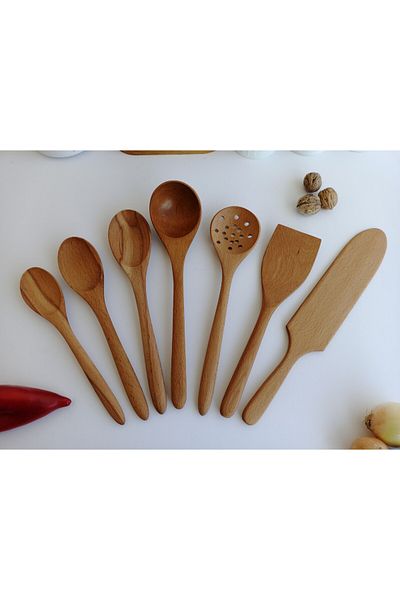 AYSAN Set of Wooden Spoon Dowry Handmade.
