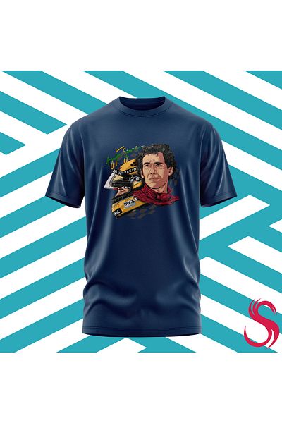 Scudetto T-Shirt Aytron Senna Portrait Unisex T-Shirt