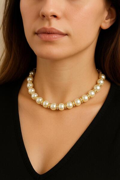 xesha قلادة اللؤلؤ الأنيقة