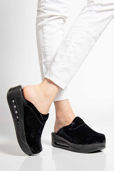 BLUMSABOTERLİK Velvet Women's Orthopedic Sabo Casual and Comfortable Slippers (at Home, at Work, on the Street, Anywhere)