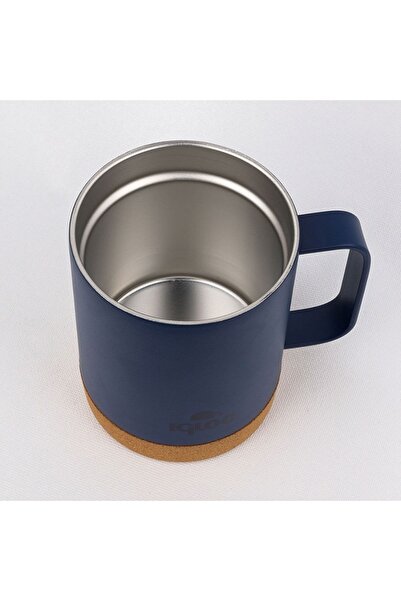 IGLOO Cork Mug 350ml Thermos Mug Cup Flask Dark Blue
