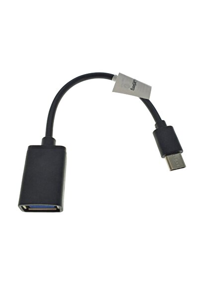 Lanberg OTG converter cable with adapter, Lanberg 42443, USB type C male to USB 2.0 female, 15 cm, black