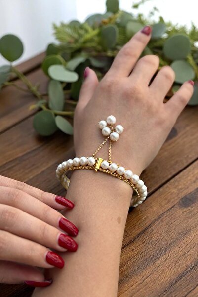 Utku Kuyumculuk 14 AYAR TAMTUR İNCİ BİLEZİK