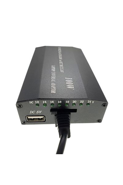 OEM Încărcător universal de rețea și auto, 100W 12-24V, cu port USB 5V 1A și 8 conectori