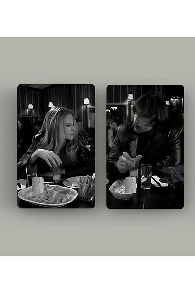 MS Major Selection Special 2-Piece Behzat and Esra Credit Card Sticker Covering for Lovers