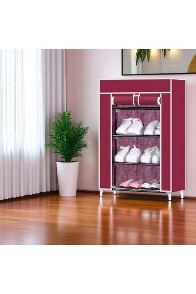 Trendat Dustproof Shoe Rack 4-Tier Shoe Organizer 60*30*75cm