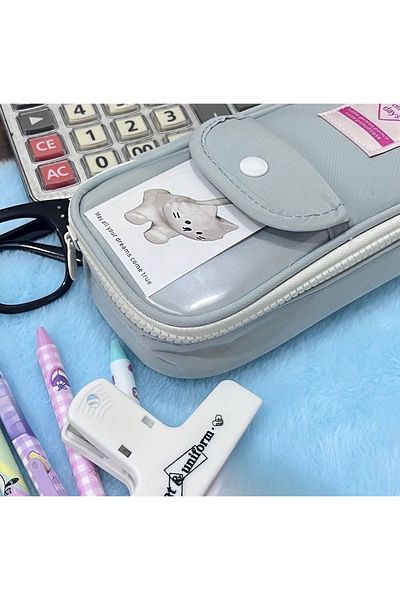 womistore Θήκη για στυλό Kavai Κουτί μολυβιών πολλαπλών λειτουργιών πολλαπλών τμημάτων