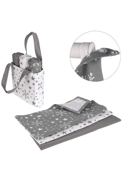 MORAJ Set kitchen towels 'Grey'