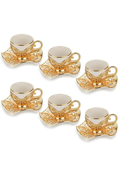 E orient Türk Kahvesi Sunum Seti Metal Kahve Fincan Takımı Arap Kahve Fincanı