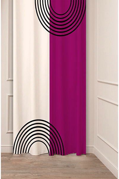 GREENDECOR خط هندسي بوهيمي بسيط بيج كريمي منقوش تصميم خاص مطبوع رقميًا (جناح ...